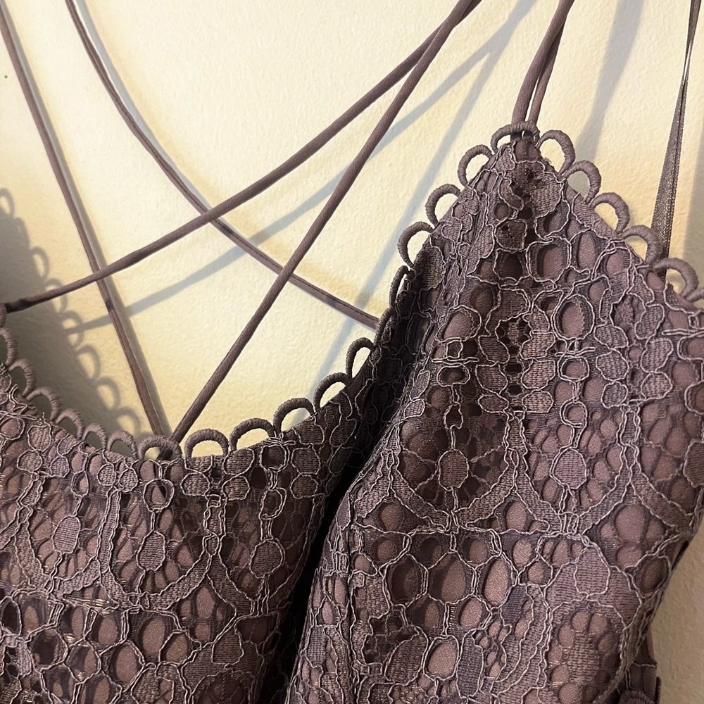 ASOS mauve lace dress